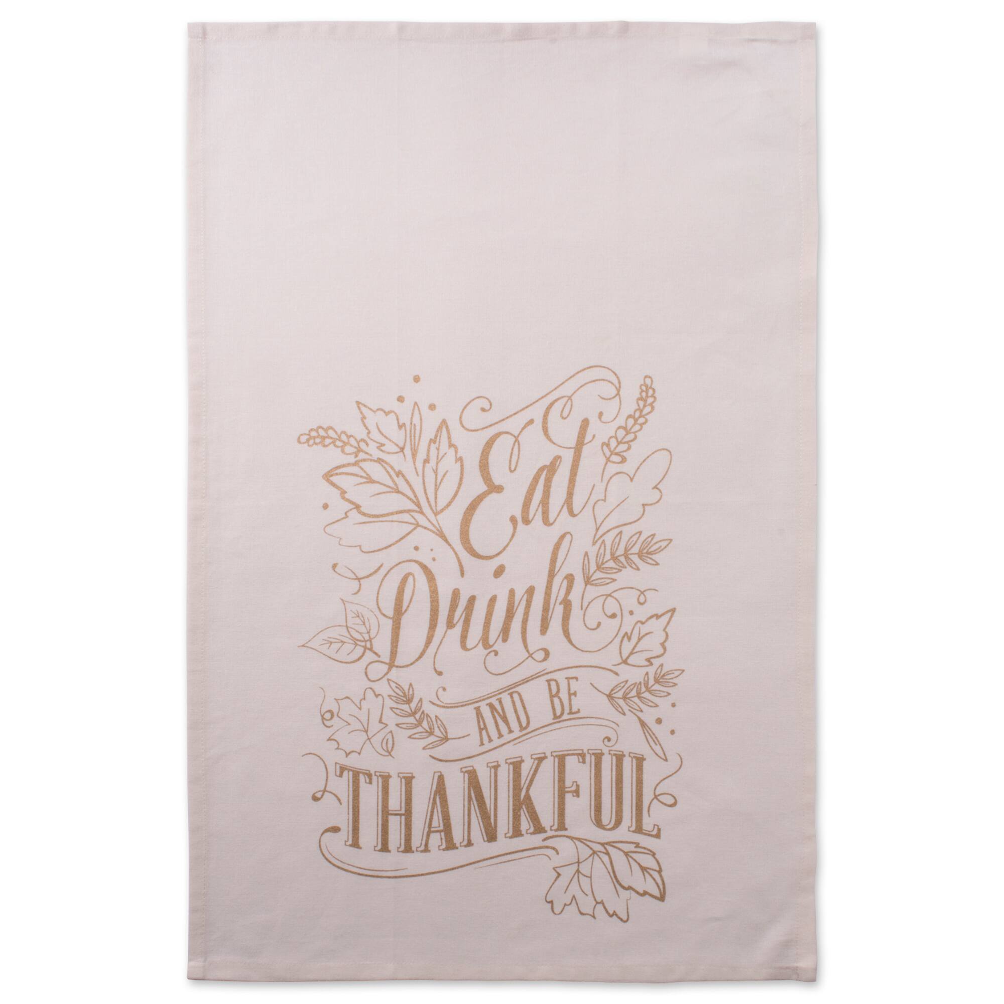 DII® Assorted Check Fall Be Thankful Printed Dishtowel Set